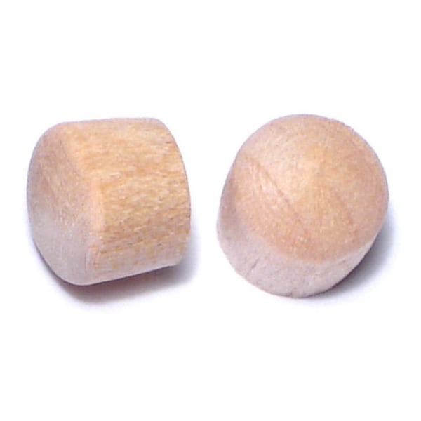 Midwest Fastener 5/16" Birch Wood Round Head Plugs 40PK 66806 - main